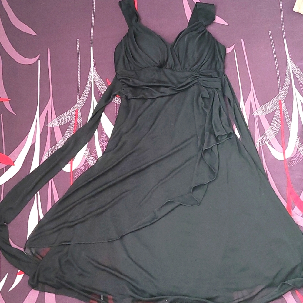 Black strap dress